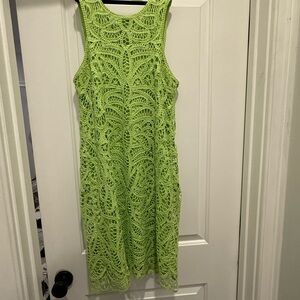 Lime Green Crochet Dress